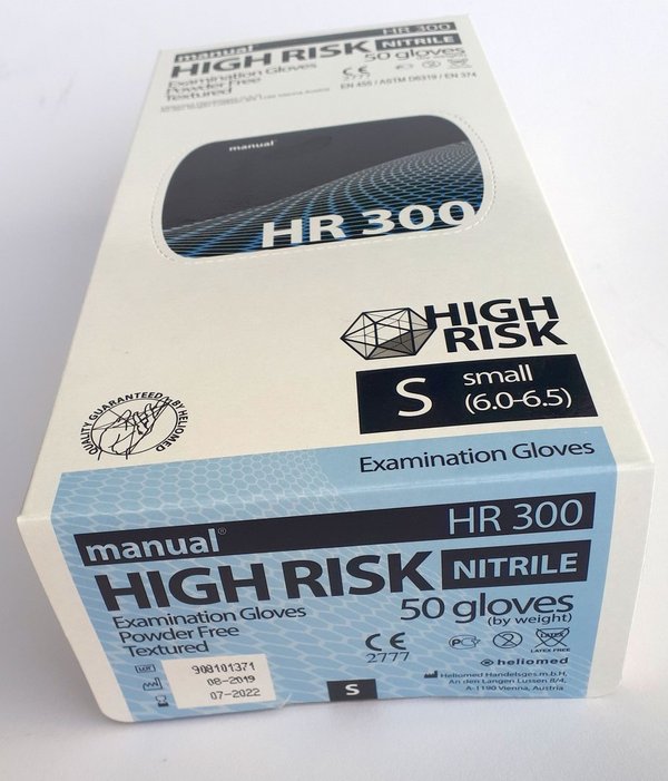Chemiekalien-Schutzhandschuh HR300. 50 Stück/Box_ Größe  "M"