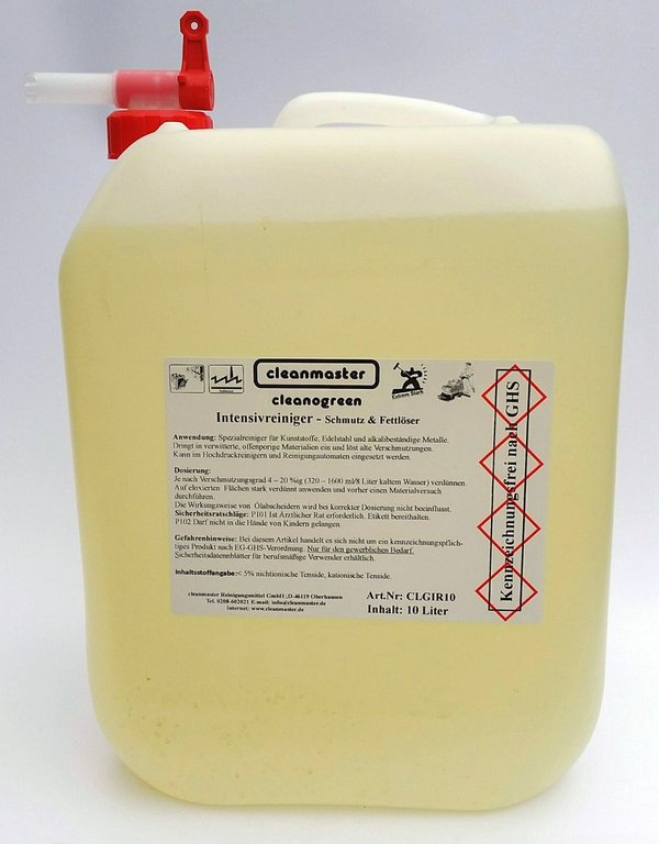 cleanogreen Intensivreiniger, 10 Liter
