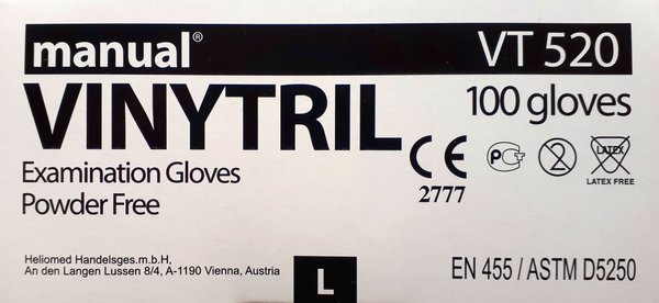Schutzhandschuhe Vinytril VT-520, Preis pro 100 Stück/Box - Ab Lager sofort lieferbar